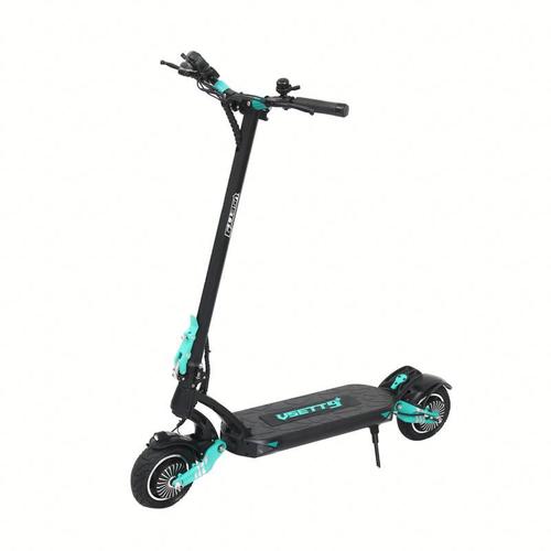 Trotineta electrica VSETT 9+ Super,  Baterie LG 48V/19.2AH, Autonomie 60-100Km, , Viteza 53 Km/h, Motor 2 x 650W, Roti pneumatice 8.5inch (Negru/Albastru)