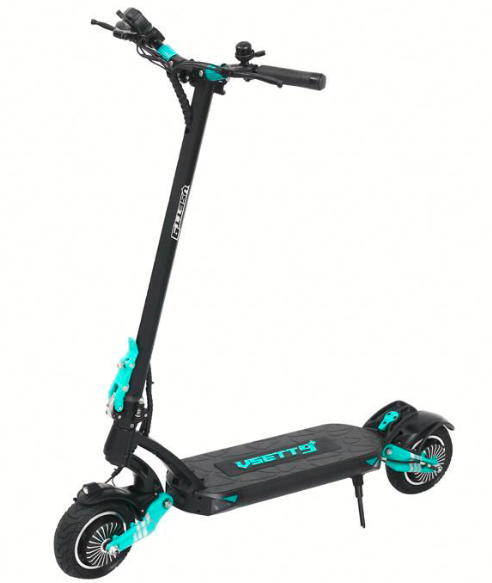 Trotineta electrica VSETT 9+ Pro,  Baterie LG 48V/21AH, Autonomie 100Km, Viteza 53 Km/h, Motor 2 x 650W, Roti pneumatice 8.5inch (Negru/Albastru)
