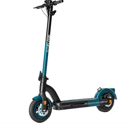 Trotineta electrica SoFlow SO4 Pro Gen 2, Autonomie 40 Km, Viteza 20 Km/h, Putere motor 500W (Negru/Albastru)