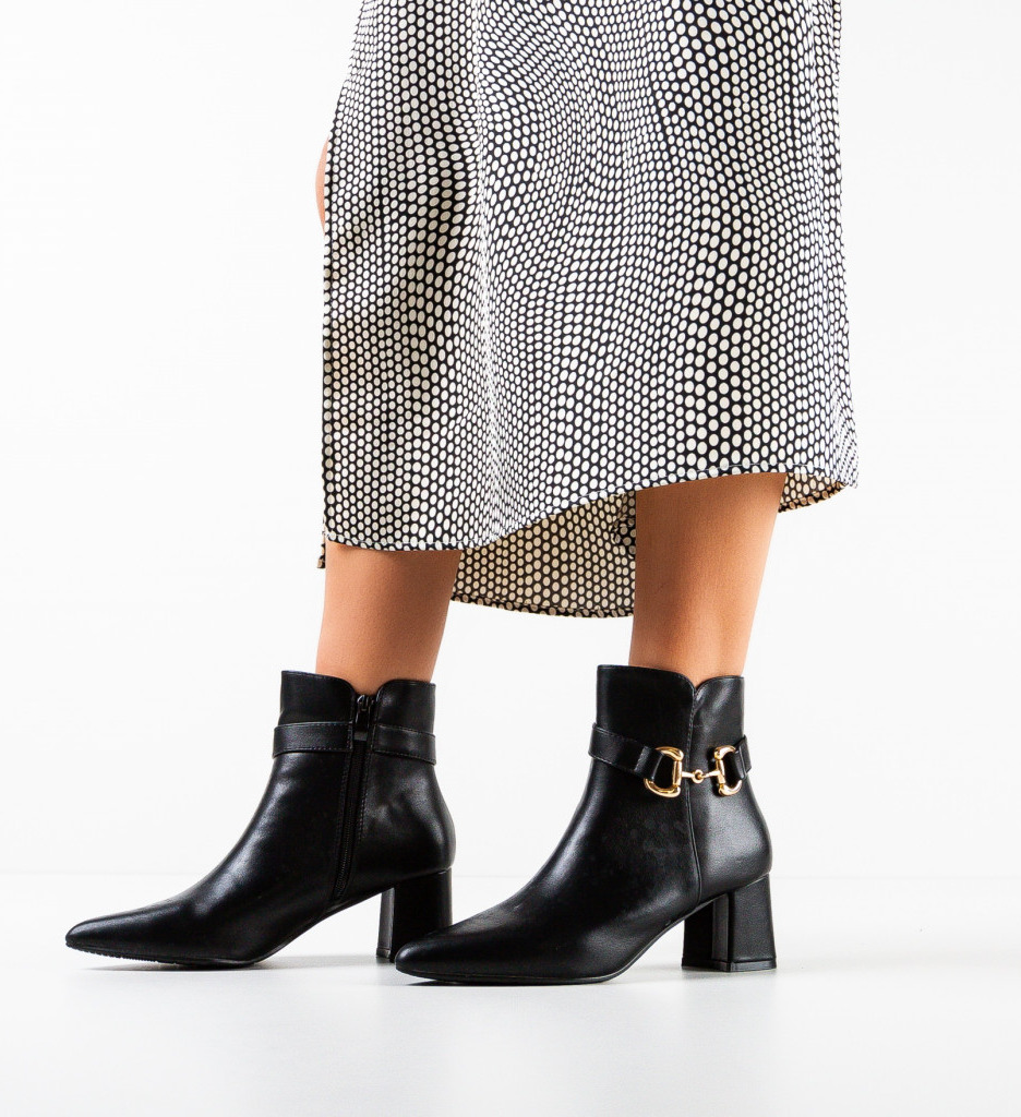 Botine dama Trame Negre