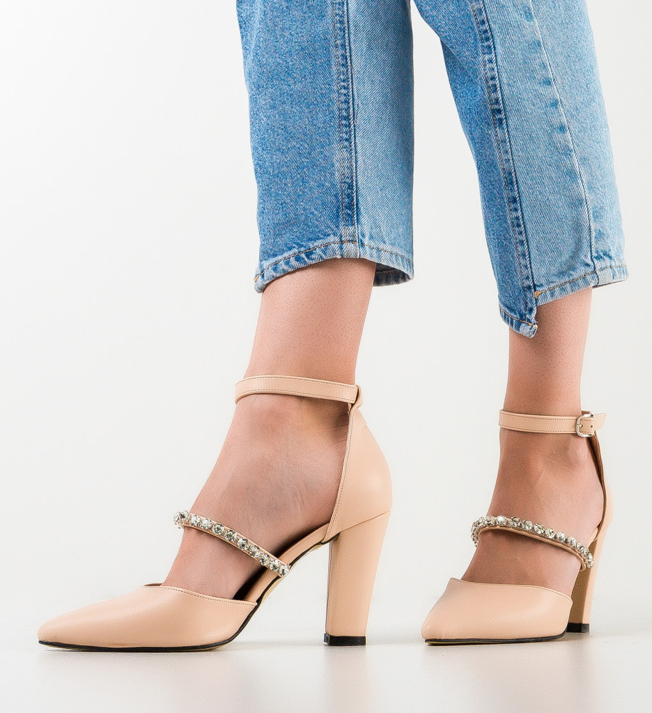 Pantofi dama Indian Bej 2
