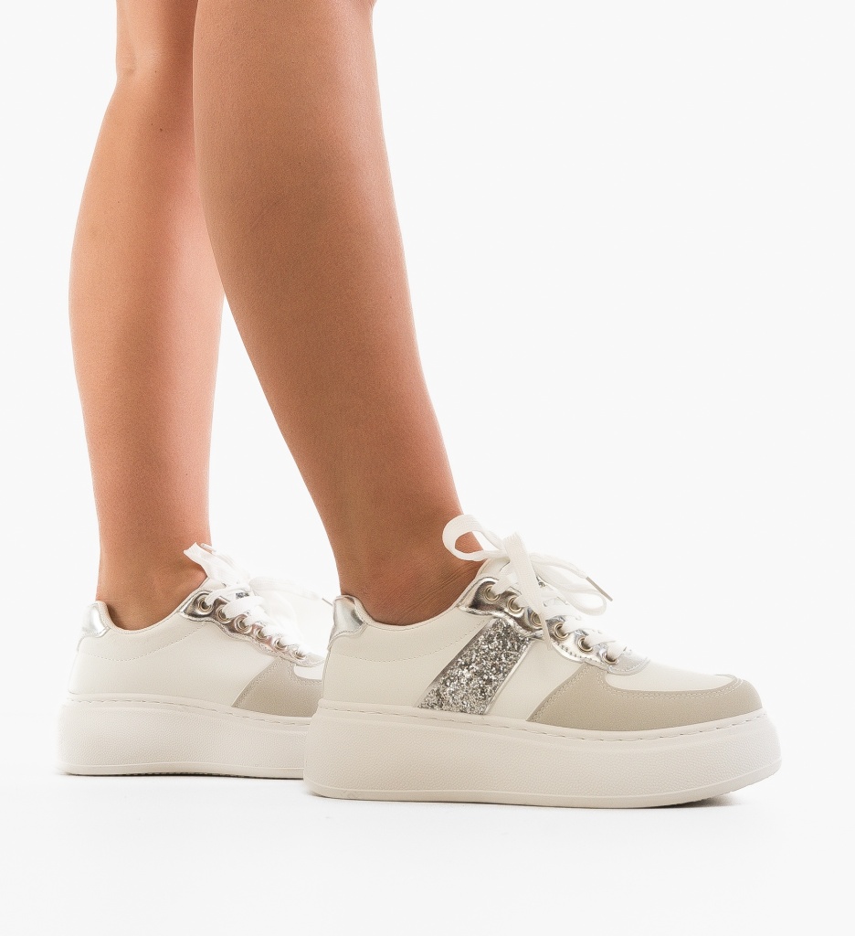 Sneakers dama Jose Argintii