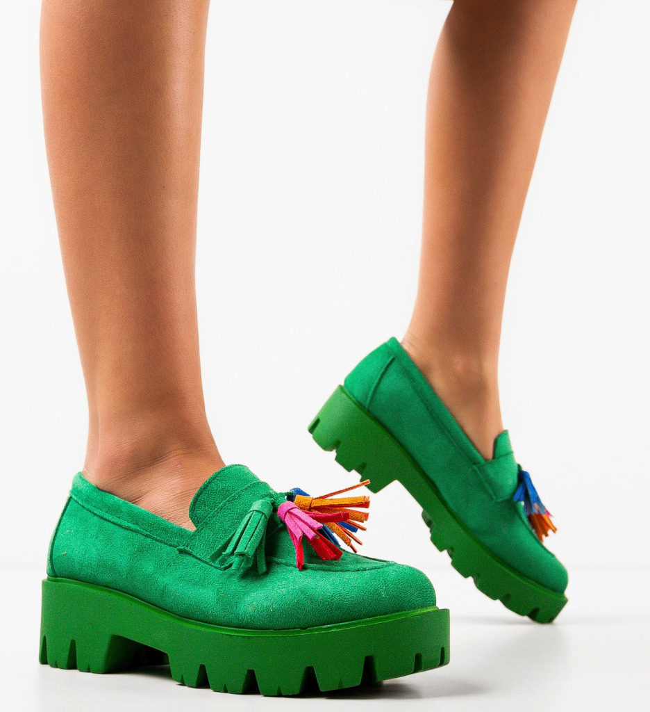 Pantofi Casual dama Kuciure Verzi