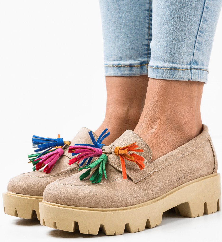 Pantofi Casual dama Kuciure Bej