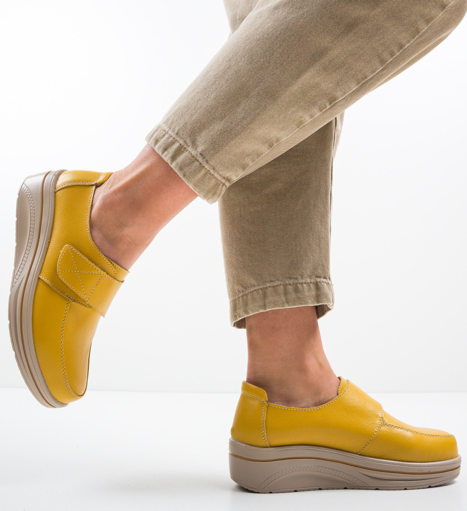 Pantofi Sport Hausberg Galbeni