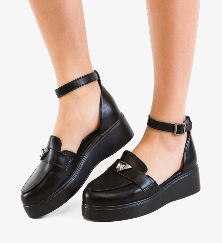 Pantofi casual Terfly Negri