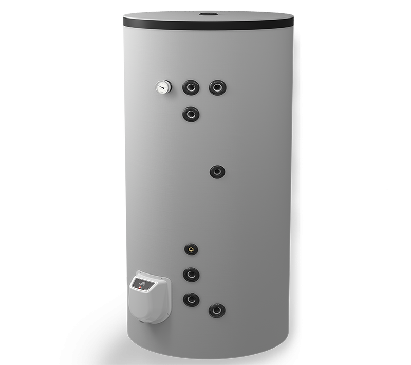 Boiler termoelectric cu doua serpentine Eldom FV50080S21, 9000 W, 500 l, montaj pe sol, 0.8 Mpa