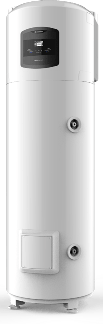 Boiler cu pompa de caldura monobloc pe pardoseala cu serpentina dubla NUOS PLUS WI-FI 250 TWIN SYS