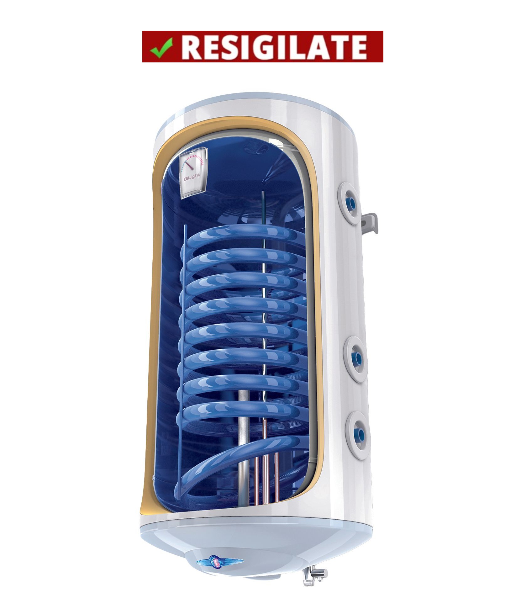 PRODUS RESIGILAT, NOU, MICI LOVITURI, IN PERFECTA STARE DE FUNCTIONARE!!! (5559) Boiler termoelectric cu serpentina Tesy BiLight GCV9S 1204420 B11 TSRCP, 2000 W, 120 l, 0.8 Mpa, 18 mm 303303