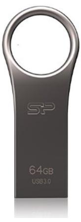 Stick USB Silicon Power Jewel J80, 64GB, USB 3.0 (Argintiu)