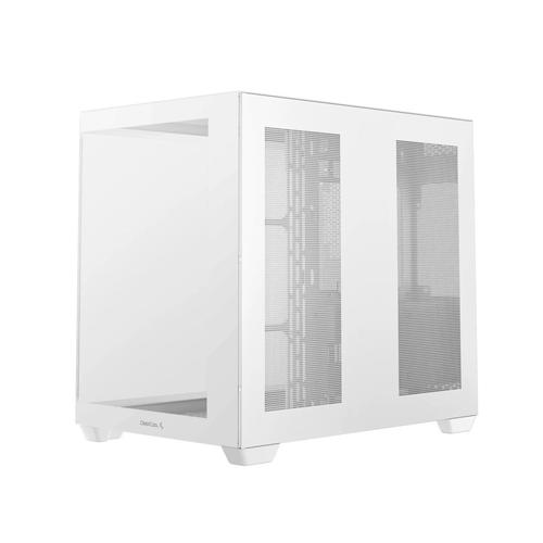 Carcasa DeepCool CG530, MiddleTower, Sticla securizata, 2x3,5inch, 3x2,5inch, 1xUSB2.0, 2xUSB3.0, Audio 3.5mm (Alb)