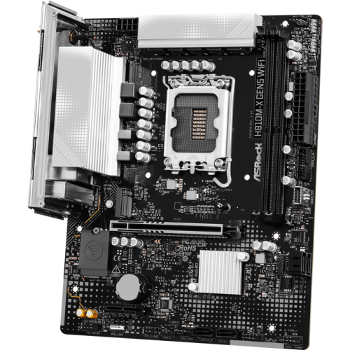 Placa de baza ASRock H810M-X Gen5 WiFi, Intel H810, LGA 1851, mATX, DDR5