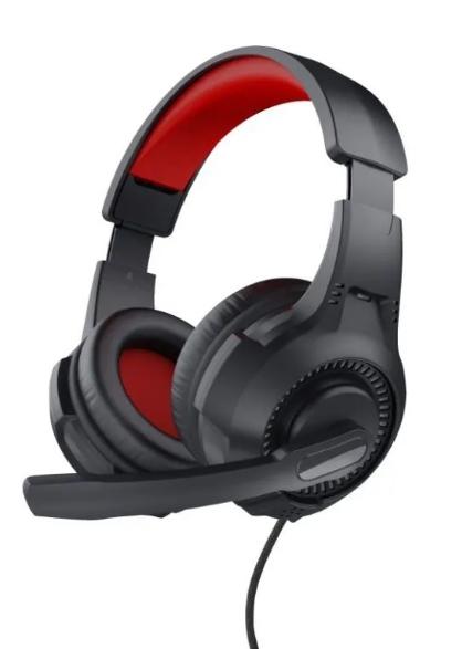 Casti Gaming Trust Basics TR-24785, Jack 3.5mm, Microfon (Negru/Rosu)