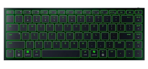 Tastatura Gaming Wireless Razer Joro, Bluetooth/USB-C, Razer Chroma RGB, Ultra Low-Profile, Layout US (Verde)