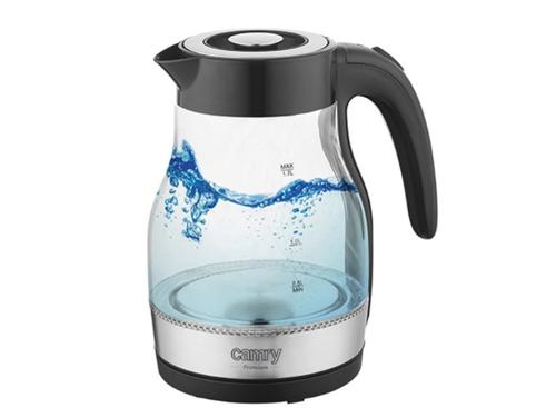 Fierbator de apa Camry CR 1300, 2200 W, 1.7 L (Negru/Transparent)
