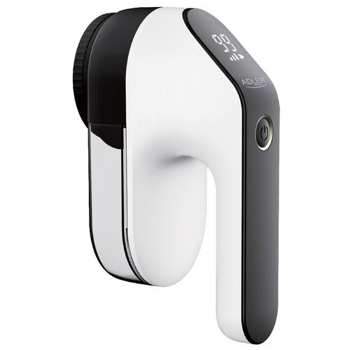 Aparat de curatat scame Adler AD 9618, Baterie reincarcabila, USB, Autonomie 120 minute (Alb/Negru)