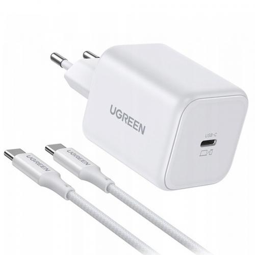 Incarcator Retea cu Cablu USB-C UGREEN X524 (65055), 45W, 3A, 1 x USB-C (Alb)