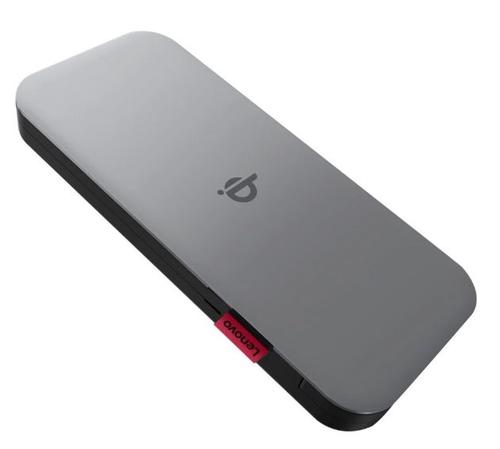 Acumulator Extern Lenovo Go 40ALLG1WWW, 10000mAh, 30W, USB-C PD 3.0, Incarcare Wireless Qi 15W (Gri)