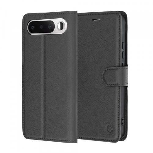 Husa pentru Realme 16, Techsuit, Leather Folio, Neagra