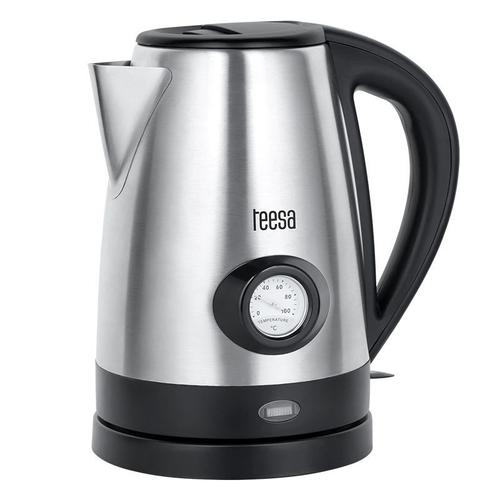 Fierbator de apa Teesa TSA1513, 2200 W, 1.7 l (Negru/Inox)
