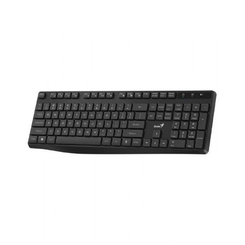 Tastatura wireless Genius KB-7200, 104 taste + 11 taste multimedia, USB (Negru)