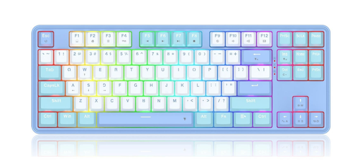 Tastatura Redragon StarBlade K707WBB-RGB, Wired, USB, iluminare RGB (Albastru)