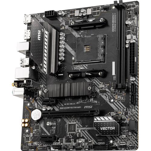 Placa de baza MSI MAG A520M VECTOR WIFI, AMD A520, AM4, mATX