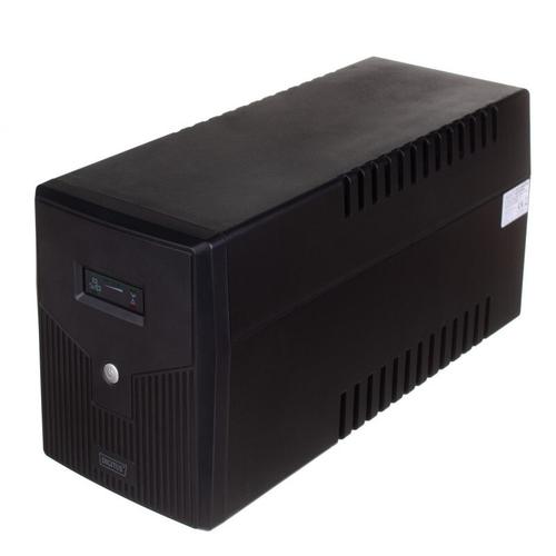 UPS Digitus, Line/ Ineractive LED 1500VA/900W 2x12V/9Ah AVR 4xSchuko USB RS232 RJ45, Negru