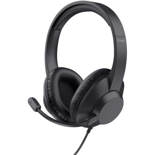 Casti Trust Ayda Max, Wired, USB (Negru)