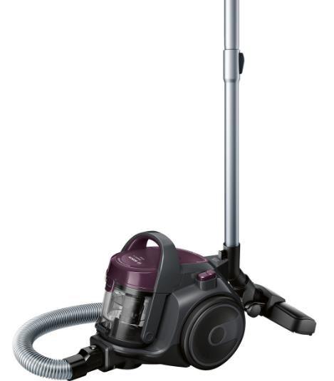 Aspirator fara sac Bosch 3A BGC05AAA1, 700W, 1.5 l, Filtru igienic PureAir, Easy Clean, Negru/Mov