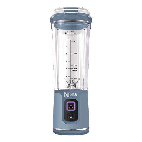 Blender fara fir Ninja Blast BC151EUNV, 300W, 530 ml, baterie li-ion, Albastru