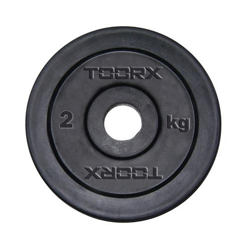 Disc fonta cauciucata TOORX 2 KG, Diametru 25 mm
