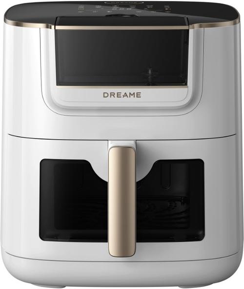 Friteuza cu aer cald Dreame Tasti AF30-WH, 7 l, 2300 W, Tehnologie 360, Senzor NTC, 12 programe pre-stabilite, Timer, Control temperatura (Alb)