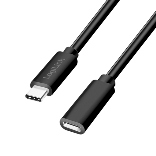 Cablu alimentare si date LOGILINK CU0210,  USB 2.0, USB Type-C (T) la USB Type-C (M), 1m, PD 100W, 2 x ecranat, plastic, Negru