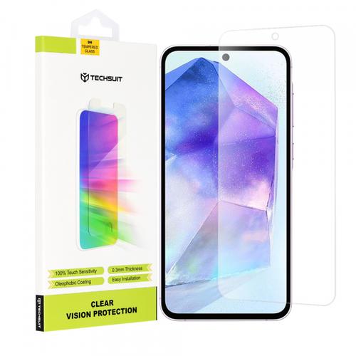 Folie de protectie Ecran Techsuit Clear Vision pentru Samsung Galaxy M35 / A55 5G A556 / A35 5G A356, Sticla Securizata, Full Glue