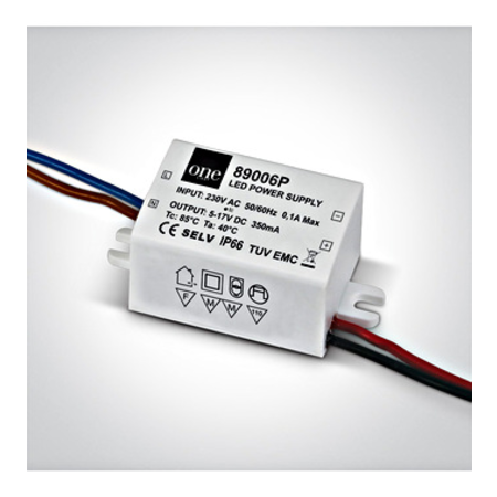 LED driver 350mA 2-6W LED IP66 230V