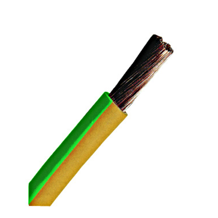 Conductor flex. izolaţie din PVC H07V-K 6mm² galb/verde HPV