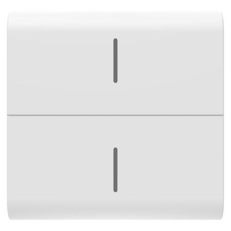 BUTON ÎNLOCUIBIL PENTRU BUTON ECO CONNECTED - 2 MODULE - ALB SATINAT - CHORUSMART