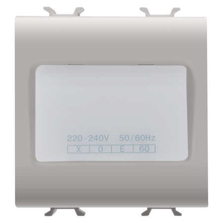 LAMPA AUTONOMA DE URGENTA - 230VAC 50/60HZ 1H - 2 MODULE - BEJ SATINAT NATURAL - CHORUSMART