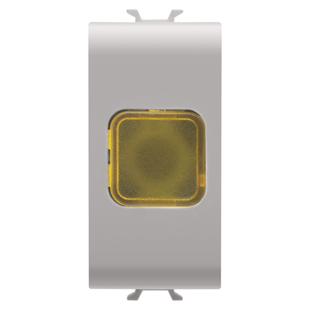 LAMPA INDICATOARE SIMPLA - CHIHLIMBAR - 1 MODUL - BEJ SATINAT NATURAL - CHORUSMART