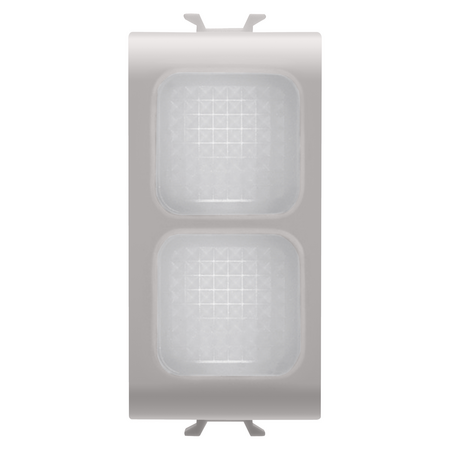 LAMPA INDICATOARE DUBLA - OPAL - 1 MODUL - BEJ SATINAT NATURAL - CHORUSMART