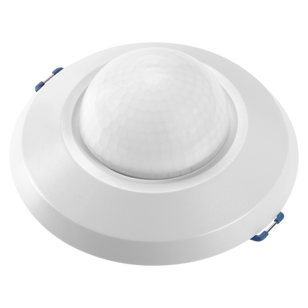 DETECTOR DE PREZENTA PE TAVAN - APLICATIE DE MONTARE LA NIVEL IP20 SAU IP44 CU CUTIE DEDICATA PENTRU SUPRAFATA - 360° - CHORUSMART
