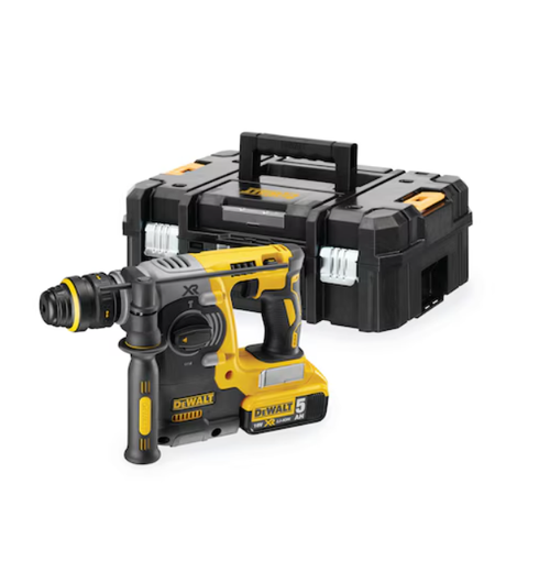 Ciocan rotopercutor cu acumulator DeWALT DCH274P2T-QW,  XR Li-Ion 18V 2x5.0Ah (Galben/Negru)