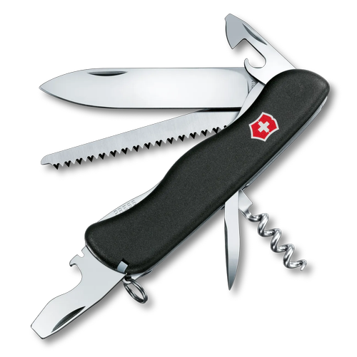 Briceag multifunctional Victorinox FORESTER, 12 functii, Ferastrau lemn (Negru)