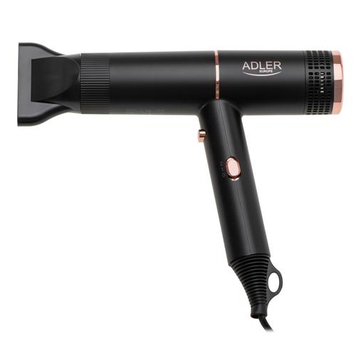 Uscator de par Adler AD 2278, 1400 W, 2 viteze, 2 trepte temperatura (Negru)