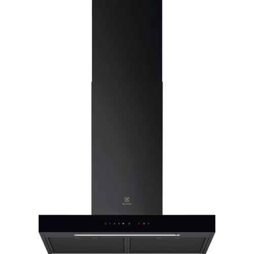 Hota incorporabila decorativa Electrolux LFT816K, Control electronic, Putere de absorbtie 730 mc/h, Conectivitate plita, Functie Breeze, Iluminare LED, 60 cm (Negru)