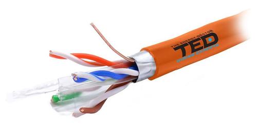 Cablu FTP ED Electric KAB-TED5, CAT 6, Cupru, 305 m (Portocaliu)
