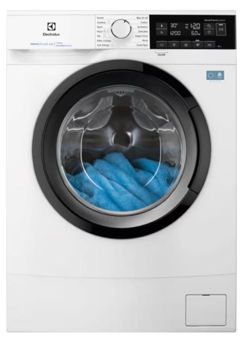 Masina de spalat rufe Electrolux PerfectCare600 EWS6326BE, 6 kg, 1200 rpm, Clasa A, Motor Inverter cu magnet permanent, Sistem SensiCare (Alb)