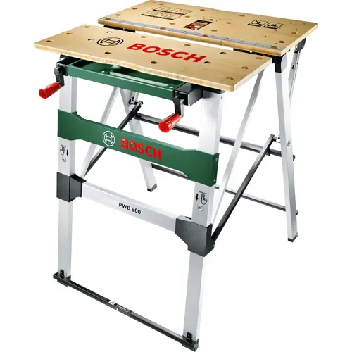 Masa (banc) de lucru Bosch PWB600, capacitate maxima 200 kg, falci de tensionare flexibile