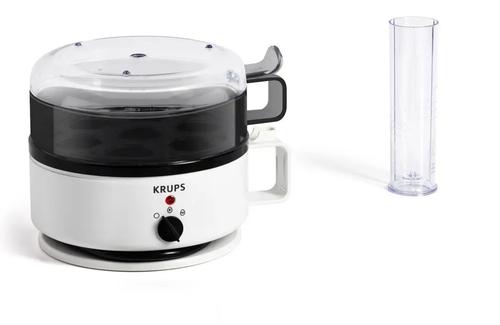 Fierbator de oua Krups EG 230115 Ovomat Super, 2 moduri de gatit, Mentinere la cald, 7 oua,  (Alb)
